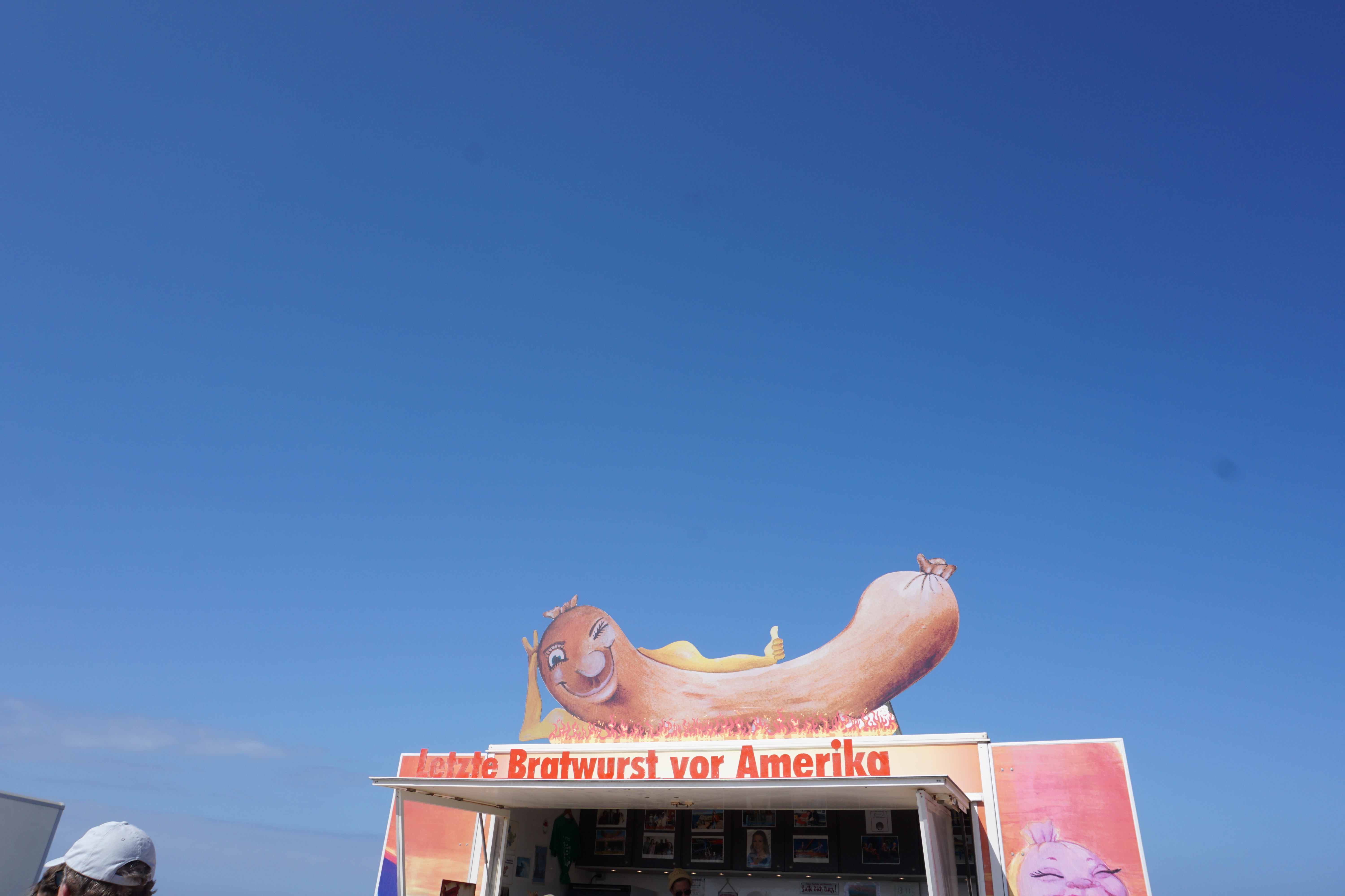 Letzte Bratwurst vor Amerika